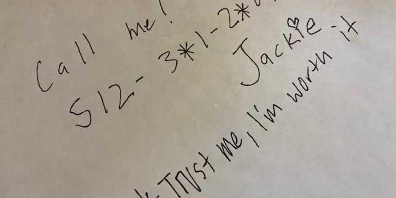 A guy may have met his 'dream girl' at a bar but she only gave him 80% of her phone number