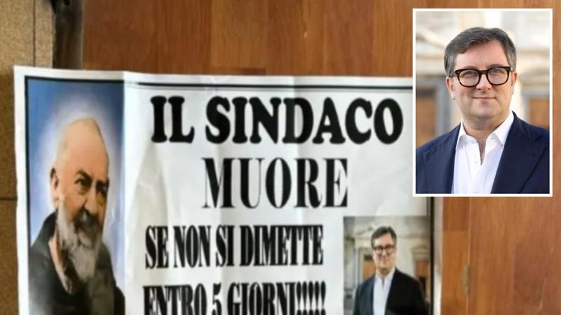 San Giuseppe Vesuviano, manifesto funebre contro Michele Sepe:Â Â«Il sindaco muore se non si dimetteÂ»Â âSolidarietÃ  bipartisan Pd-FdI