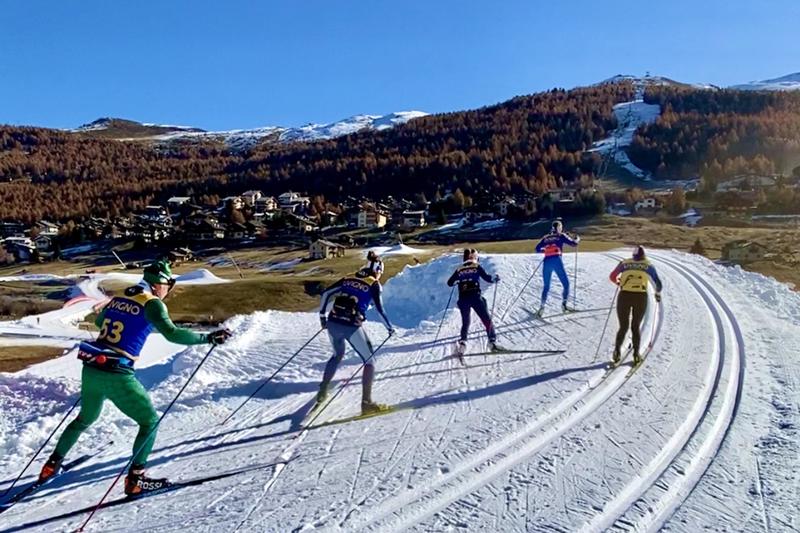 Livigno primo al traguardo: apre la pista di fondo con i campioni europei