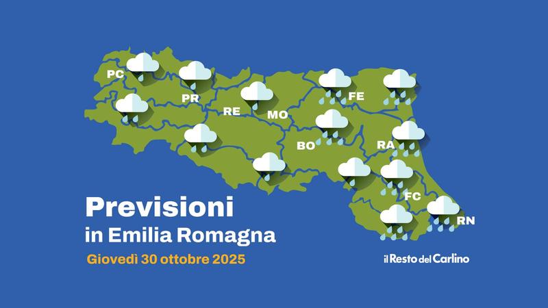 Quanto piove in Emilia Romagna e dove? Allerta meteo gialla per forti rovesci e vento