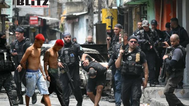 Rio favelas turned into war zone as police raid leaves 64 dead