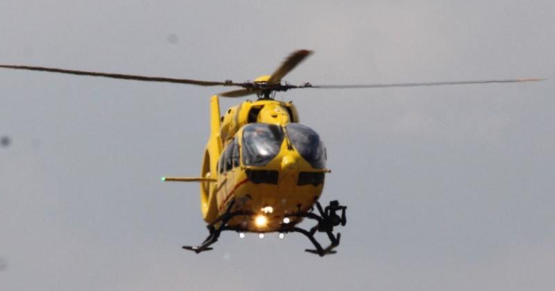 Person in hospital after emergency that saw air ambulance land in park Person in hospital after emergency that saw air ambulance land in park