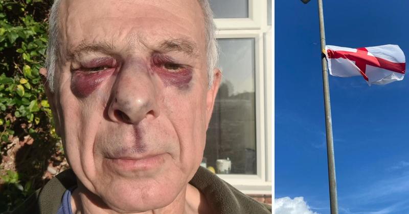 Man, 68, assaulted as he removed flags... but police drop case