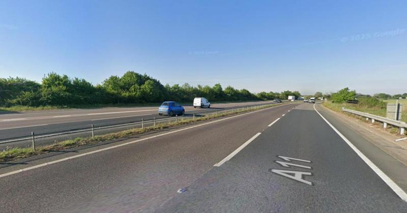 Crash closes part of A11 for almost three hours Crash closes part of A11 for almost three hours