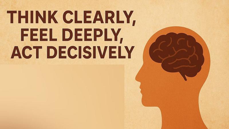 Think Clearly, Feel Deeply, Act Decisively: The 3 Pillars Of Spiritual Growth Think Clearly, Feel Deeply, Act Decisively: The 3 Pillars Of Spiritual Growth