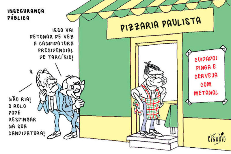 Seleção de charges do Cláudio Hebdô de outubro de 2025