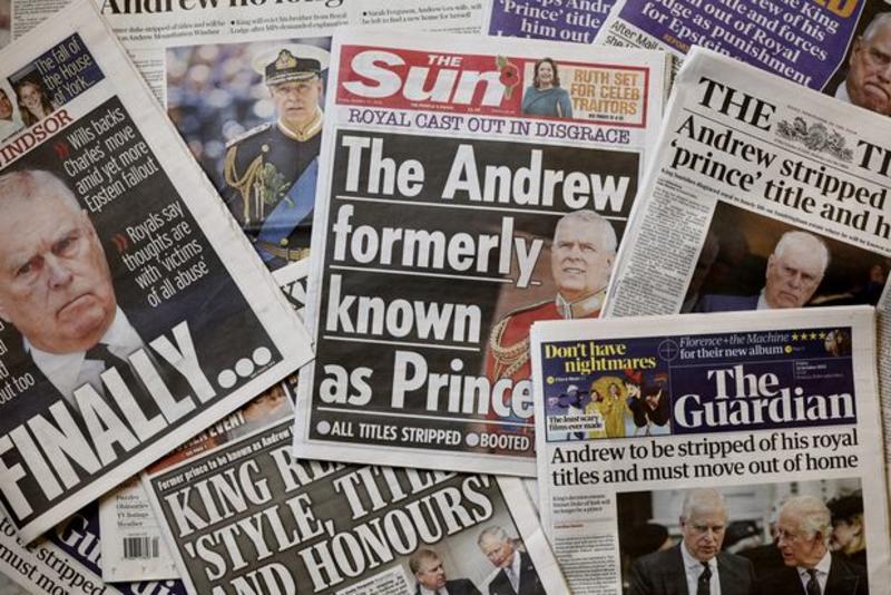 BLIZZARD: Prince Andrew out! Stripped of titles and kicked from Windsor by King Charles