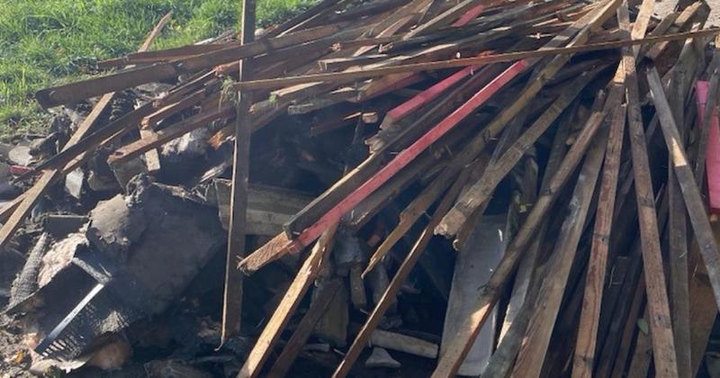 Anger over village 'violation' after building materials dumped