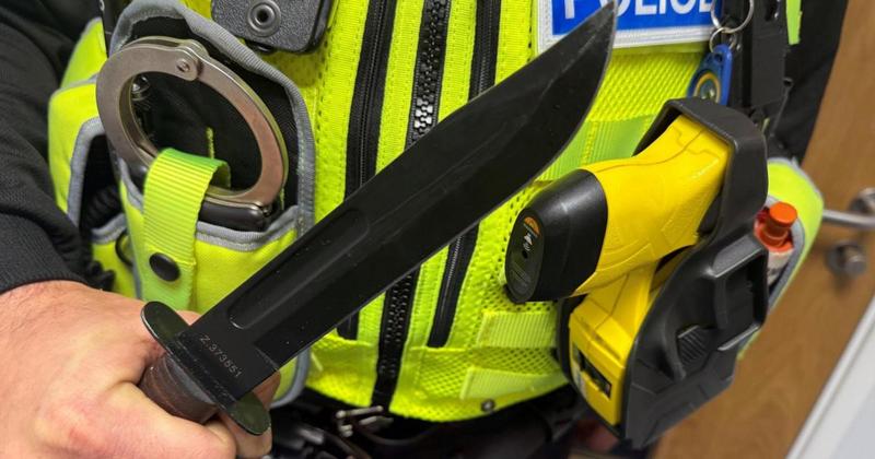 Large knife found in garden beside church Large knife found in garden beside church