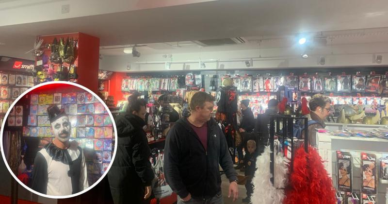Hundreds flock to new fancy dress shop for last-minute Halloween costumes