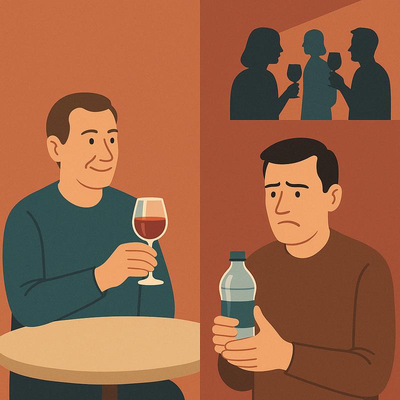 Wein zum Zmittag? Alkoholiker! Mineral an der Party? Spassbremse!