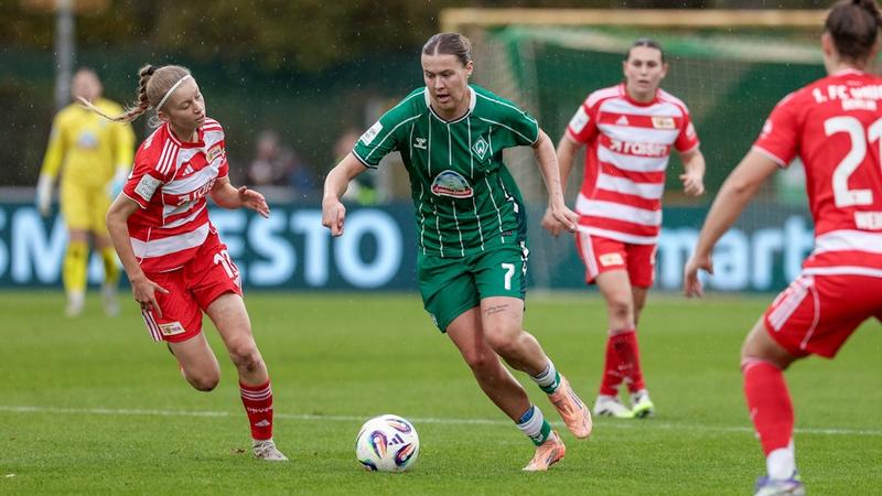 Die Frauen des 1. FC Union Berlin wirken in Bremen nach einem frühen Schock wie gelähmt