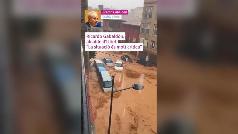 Vilaplana enseñó un vídeo de Utiel inundado a Mazón en El Ventorro a las 17:40 horas el 29-O