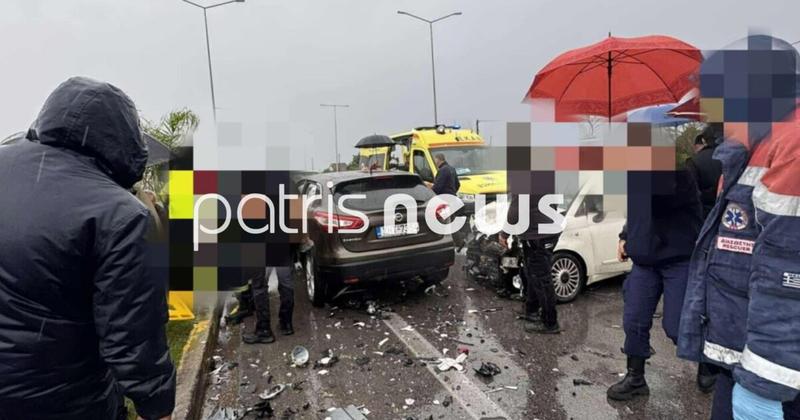 Σοβαρό τροχαίο στον Πύργο: Επτά τραυματίες, ανάμεσά τους ένα παιδί κι ένα βρέφος