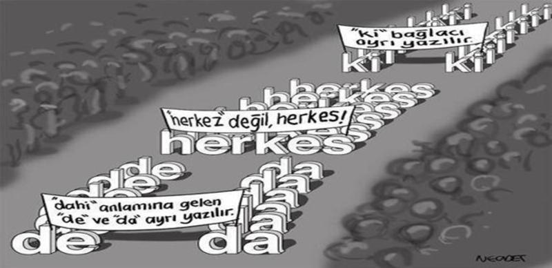 'De' ve 'ki' yazım hatalarınızdan söz edecektim ama galiba çok yoğunsunuz 'De' ve 'ki' yazım hatalarınızdan söz edecektim ama galiba çok yoğunsunuz