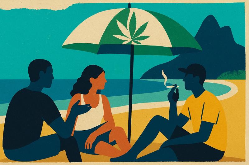 Praia, bebida e maconha: drogas não são esporte Praia, bebida e maconha: drogas não são esporte