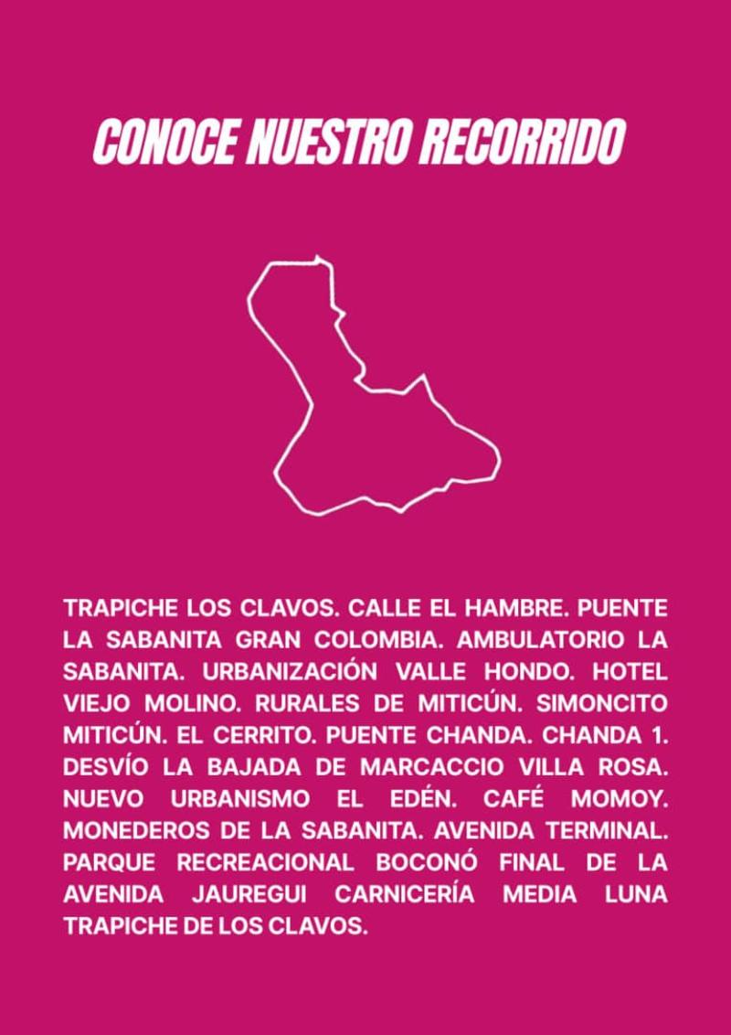 Conoce la ruta de la caminata de la Sociedad Anticancerosa de Boconó Conoce la ruta de la caminata de la Sociedad Anticancerosa de Boconó