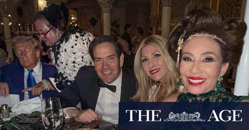 Pauline Hanson, Gina Rinehart sighted at Trump’s Halloween party Pauline Hanson, Gina Rinehart sighted at Trump’s Halloween party