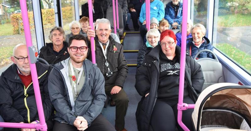Passengers' joy as reinstated bus route returns to town