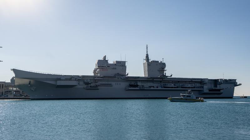 Italy’s Largest Warship Just Received Her Battle Flag