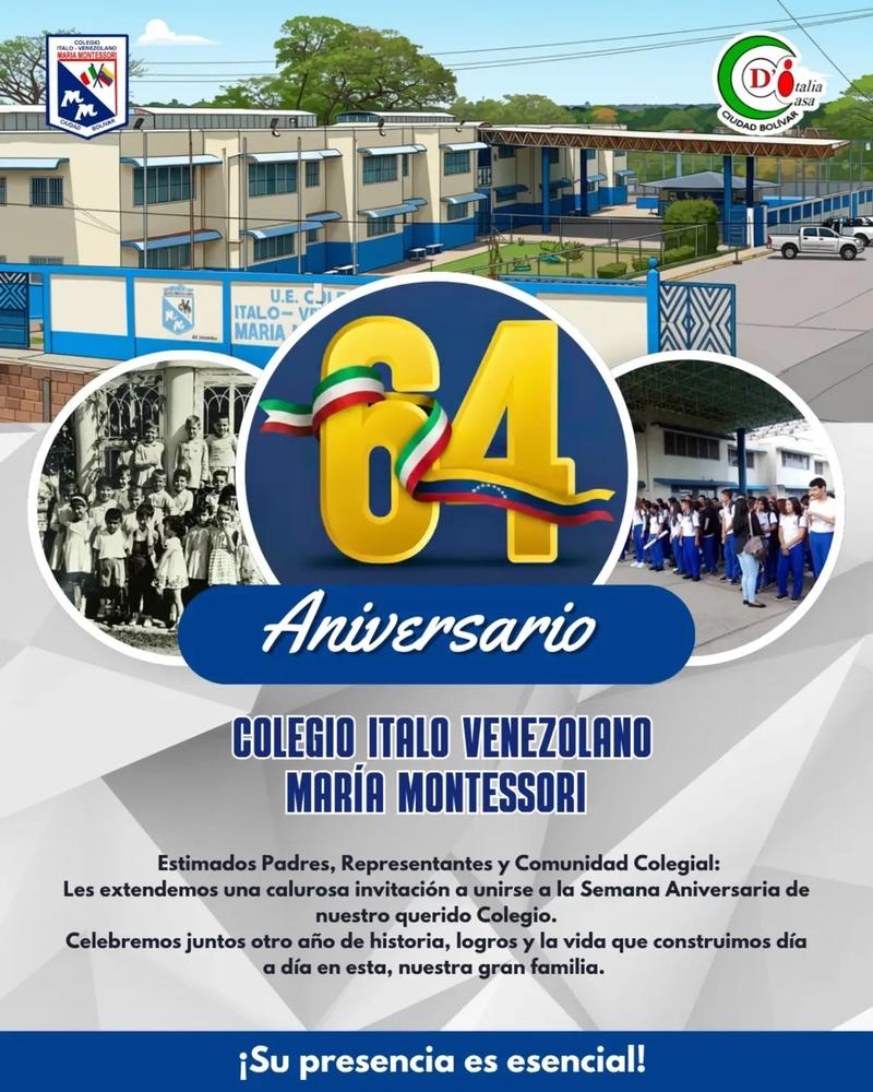 El Colegio Italo Venezolano “María Montessori” celebra su Semana Aniversaria El Colegio Italo Venezolano “María Montessori” celebra su Semana Aniversaria
