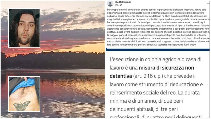 Il profilo Facebook di Elia Del Grande aperto dopo la fuga: “Chi al posto mio non avrebbe tentato di scappare?” /