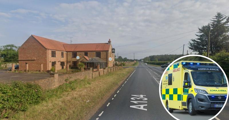 Person taken to hospital after three-vehicle crash on major road