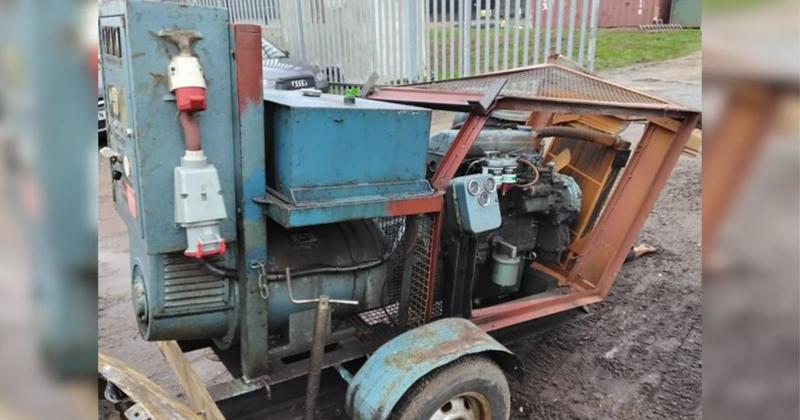 Generator that tips scales at more than a tonne abandoned in village Generator that tips scales at more than a tonne abandoned in village