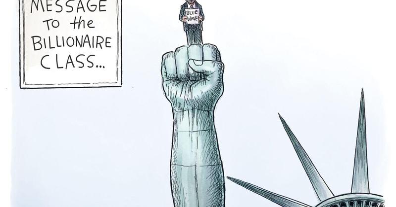 Adam Zyglis: The Blue Wave