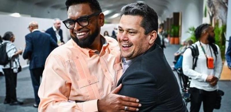 'Meu vizinho do petróleo!': a empolgação de Alcolumbre com a Guiana