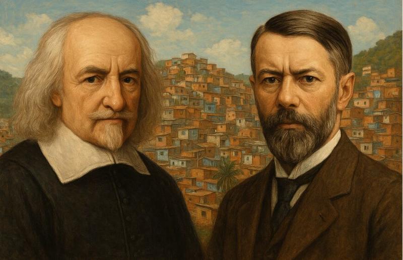 Thomas Hobbes e Max Weber vão à favela