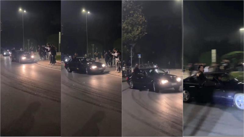Le notti brave di Bruzzano: auto truccate, fuochi d’artificio e sgommate alla rotonda. Show senza regole che preoccupa i residenti