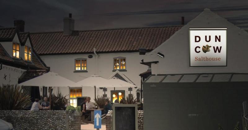 Pub's new sign sparks fears it could affect the dark skies over saltmarshes