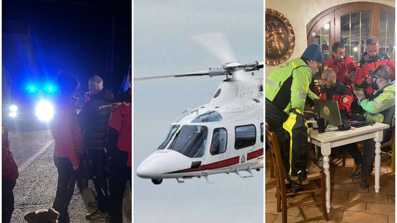 Elicottero scompare dai radar e precipita tra i boschi dell'Appennino, ricerche con gli infrarossi