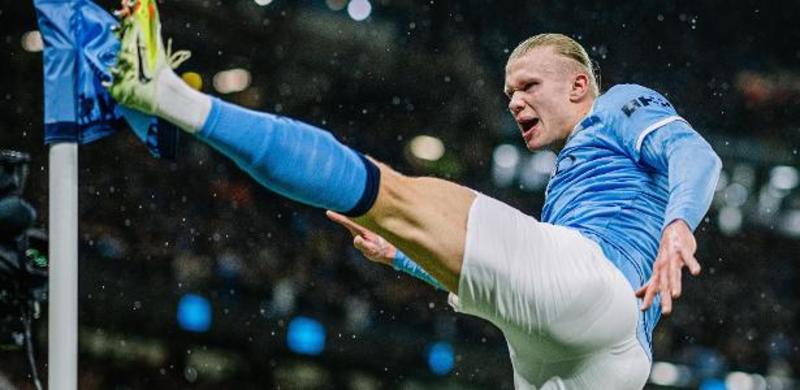 Doku brilha, e Guardiola e Haaland comemoram Doku brilha, e Guardiola e Haaland comemoram