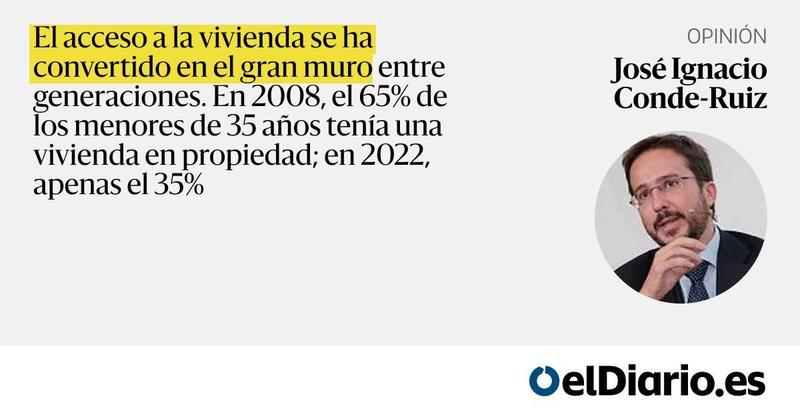 El problema de la vivienda dispara la desigualdad y castiga a los jóvenes