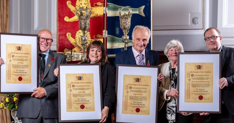 Town's heroes celebrate top honour at special ceremony