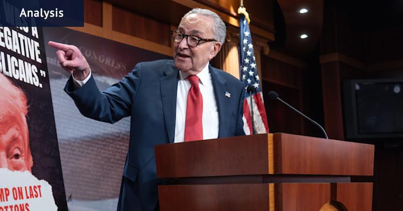 Democrats are at war over ‘caving’ to Trump – and directing their rage at one man Democrats are at war over ‘caving’ to Trump – and directing their rage at one man