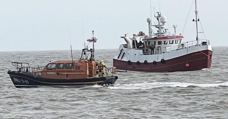 Converted fishing boat stranded on sandbank sparks emergency response