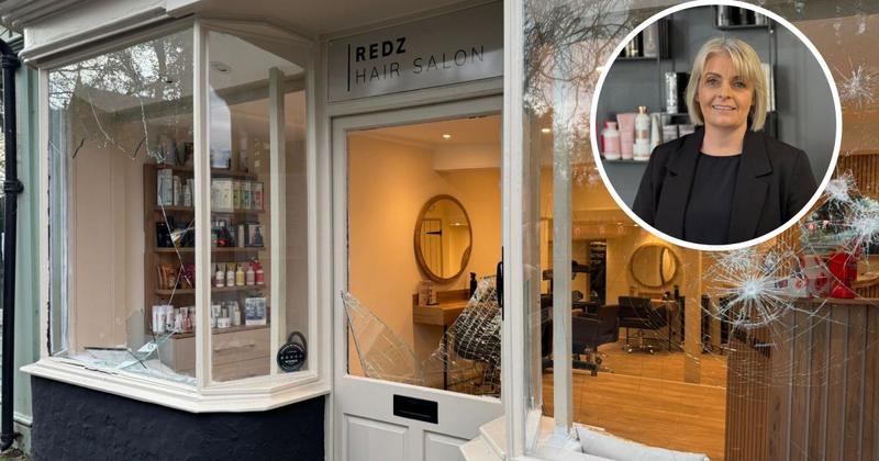 Director of hair salon left 'gutted' after vandals smash the shop's windows Director of hair salon left 'gutted' after vandals smash the shop's windows