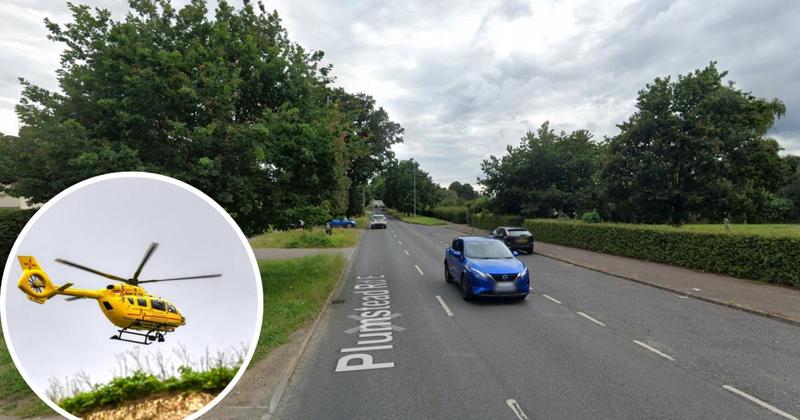 Air ambulance called to crash involving car and a cyclist