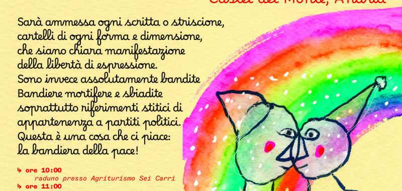 A Castel del Monte Piccola Marcia dei bambini e delle bambine per la pace A Castel del Monte Piccola Marcia dei bambini e delle bambine per la pace