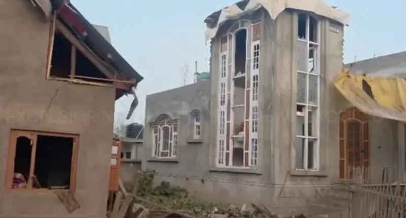 Red Fort Blast: Dr Umar Nabi’s Residential House Demolished Red Fort Blast: Dr Umar Nabi’s Residential House Demolished