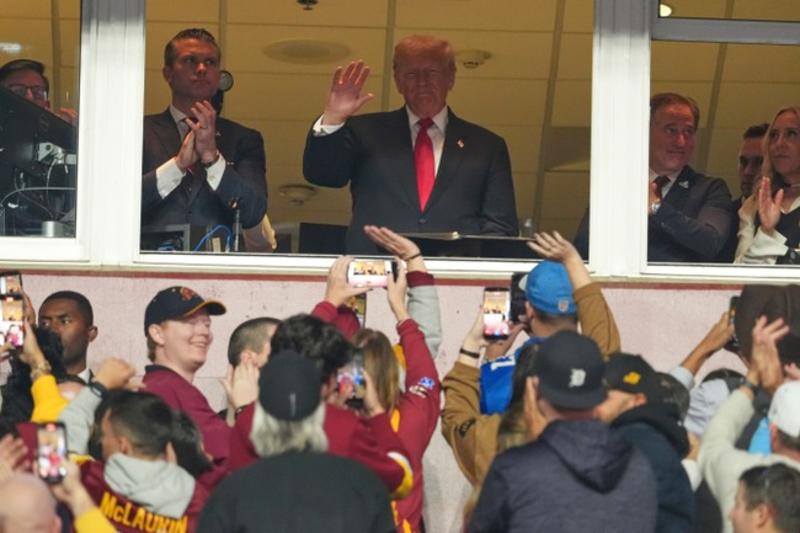 Sports Writers Hit Trump for 'Sportswashing' at Commanders Game