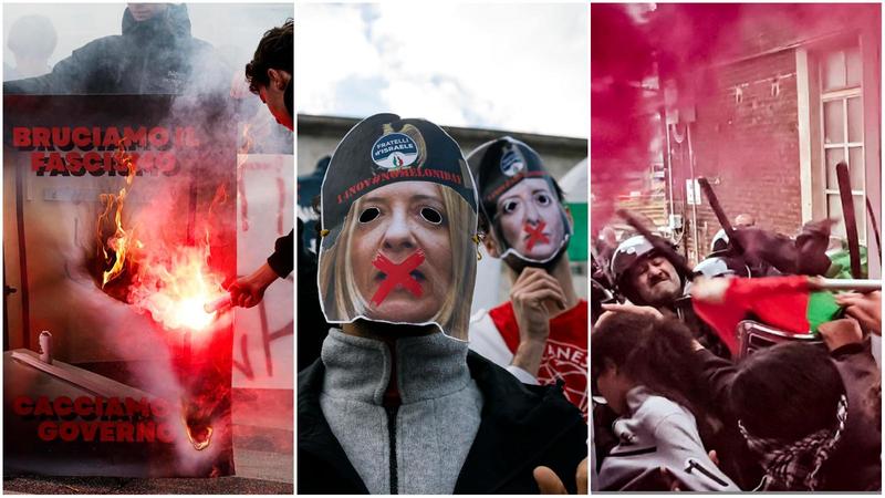 No Meloni Day: studenti in piazza contro il governo e la guerra / No Meloni Day: studenti in piazza contro il governo e la guerra /