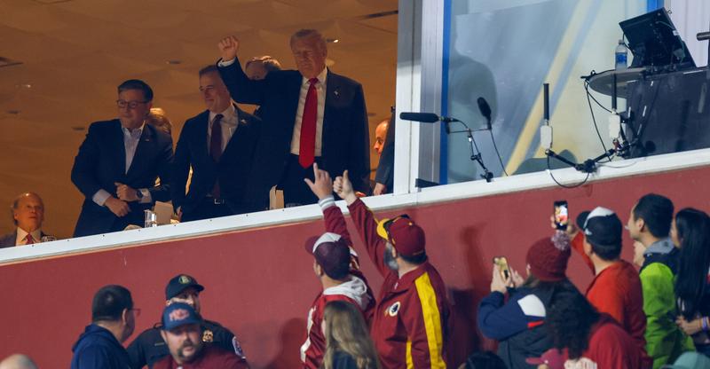Sports Writers Hit Trump for ‘Sportswashing’ at Commanders Game