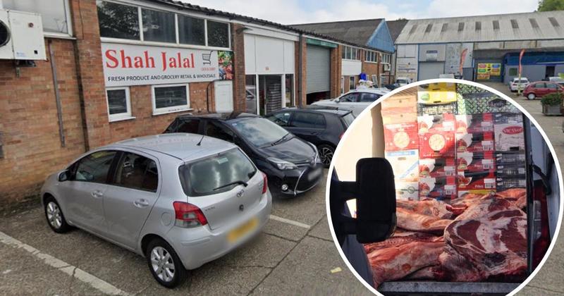 Inspectors investigate food store after photos show meat on van floor