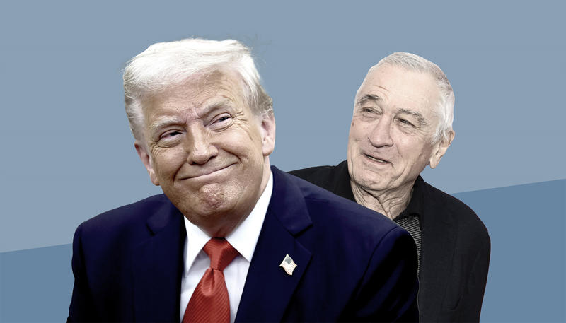 Jealous rage /					 													 						Robert De Niro has a serious case of Trump envy