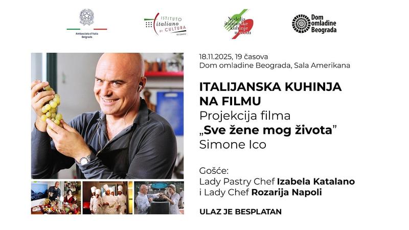 Italijanska kuhinja na filmu: Besplatna projekcija filma „Sve žene mog života“