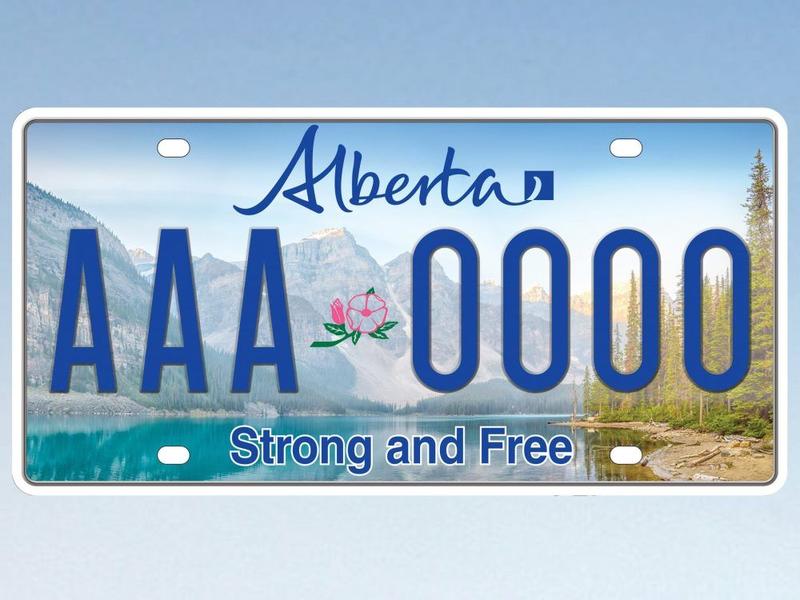 Bell: Alberta's new Strong and Free licence plate — Here it is!